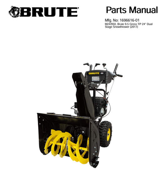 1696616-01 Murray Brute Snowblower Parts List | DRMower.ca
