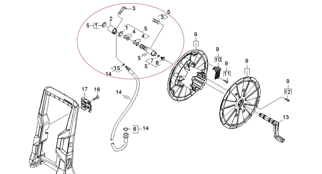 2.885-187.0 Karcher Complete Hollow Shaft 4.776-001.0