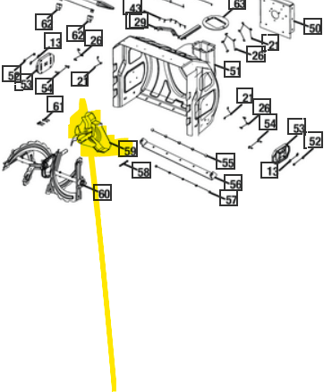 318027001 Ryobi Snowblower Welded Impeller - drmower.ca