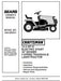 944.600031 Manual for Craftsman 13.5 HP 38" Lawn Tractor